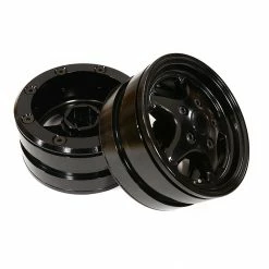 Integy 1.9 Alloy 5 Spoke Wheel, Black: Rock Crawler (2)