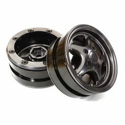 Integy 1.9 Alloy 5 Spoke Wheel, Gun Metal: Rock Crawler (2)