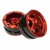 Integy 1.9 Alloy 5 Spoke Wheel, Red: Rock Crawler (2)