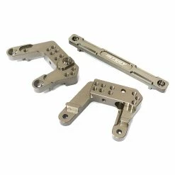 Integy Rear Shock Mounts, Grey: 1/10 Enduro Sendero