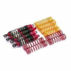 Integy XSR Shock Set, Red: Traxxas Nitro Rustler, Nitro Stampede (4)