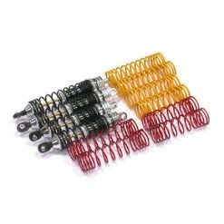 Integy XSR Shock Set, Silver: Traxxas Nitro Rustler, Nitro Stampede (4)