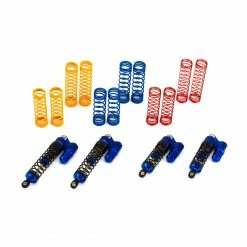 Integy XSR2 Heavy Duty Piggyback Shocks, Blue: Traxxas Slash (4)