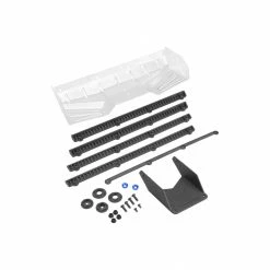 JConcepts, Inc. 1/8 Hybrid Pre-Trimmed Wing with Gurney Option, Black: Buggy/Truck