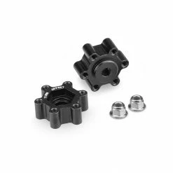 JConcepts, Inc. Tribute WHL ALUM 12mm Hex ADPT 11mm Offset BLK (2)