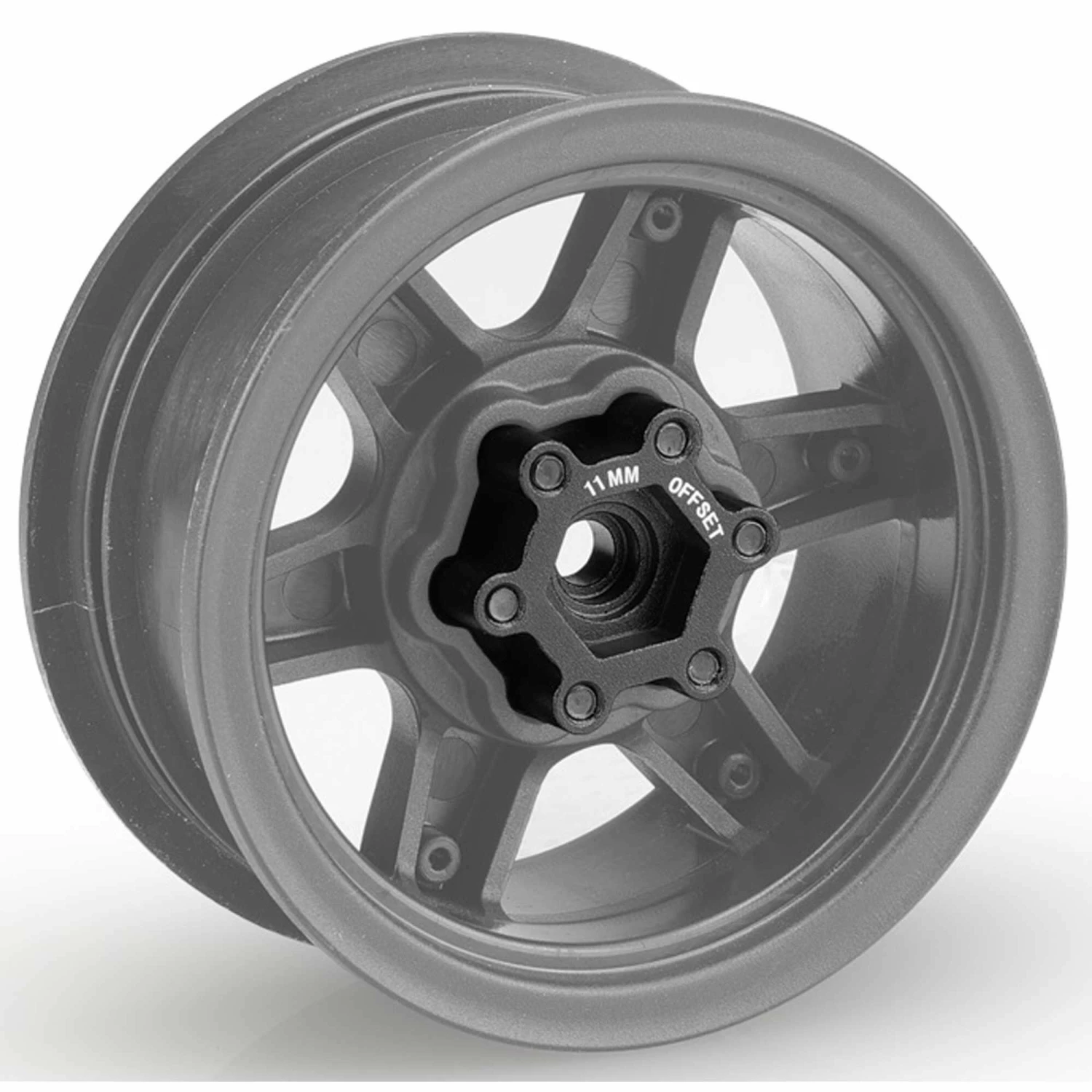 JConcepts, Inc. Tribute WHL ALUM 12mm Hex ADPT 11mm Offset BLK (2) 2 JConcepts, Inc. Tribute WHL ALUM 12mm Hex ADPT 11mm Offset BLK (2) - Image 2