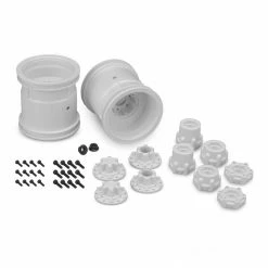JConcepts, Inc. Midwest 2.2 MT 12mm Hex Wheel with Adapter, White (2)