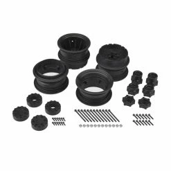 JConcepts, Inc. Krimson Dually 2.6 Dual Wheels with Adapters, Black (2)