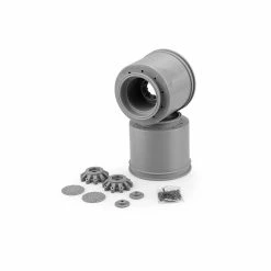 JConcepts, Inc. Aggressor 2.6 x 3.8 Monster Truck Wheel, Silver (2)