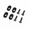 Losi EngineMountInsert & Screws 21T, Black(4): DBXL 2.0