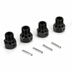 Losi Wheel Hex Black and Pin (4): MTXL/DBXL-E/DBXL 2.0
