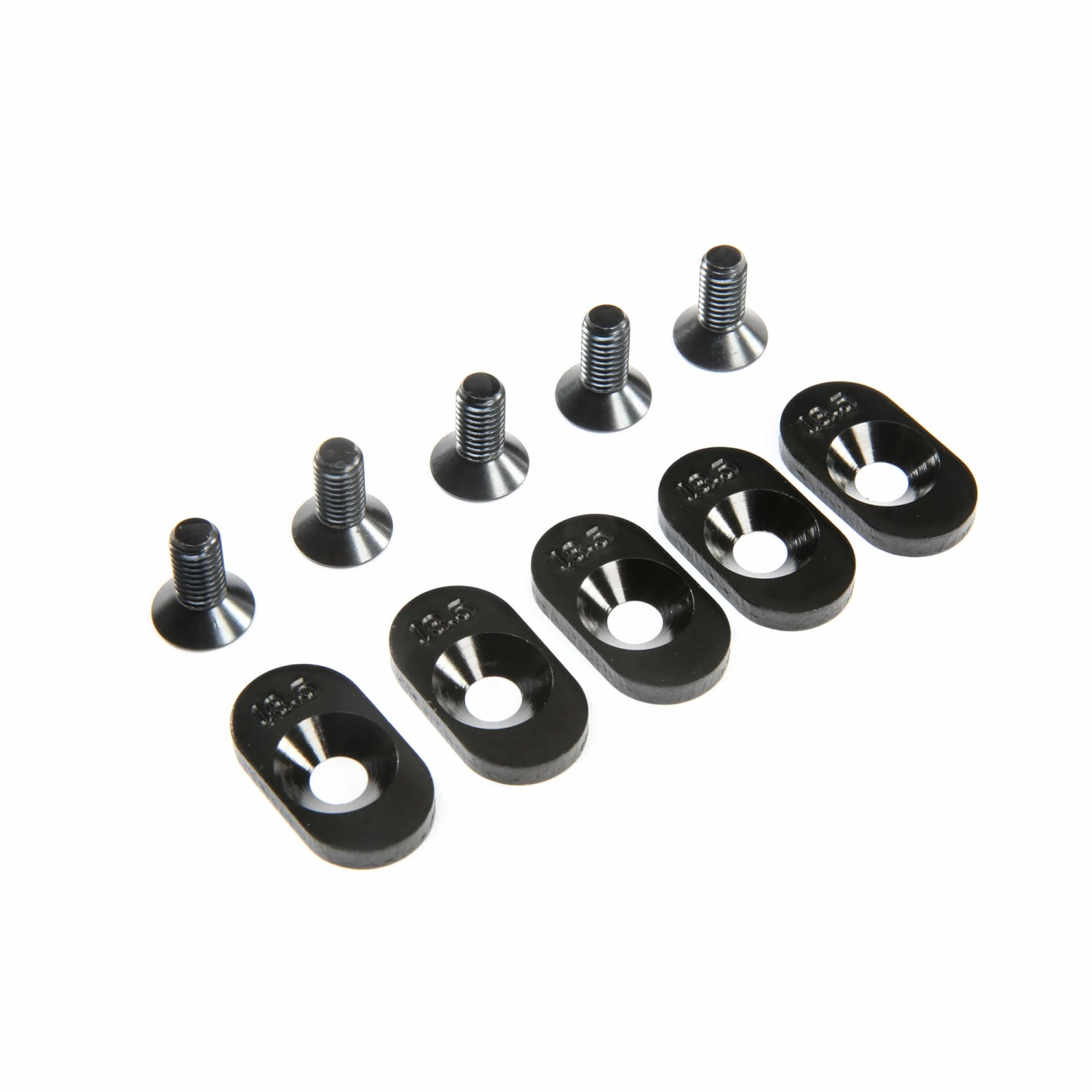 Losi Engine Mount Insert and Screws 18.5T, Black (5): 5ive-T 2.0 (fits 62T spur) 1 Losi Engine Mount Insert and Screws 18.5T, Black (5): 5ive-T 2.0 (fits 62T spur)
