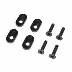 Losi EngineMountInsert & Screws 19T, Black(4): DBXL 2.0