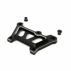 Losi Front Top Plate, Black, Aluminum: DBXL-E