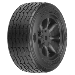 Protoform - Pro-line Racing 1/10 PROTOform VTA Front 26mm VTA Tires Mounted 12mm Blk Wheels (2)