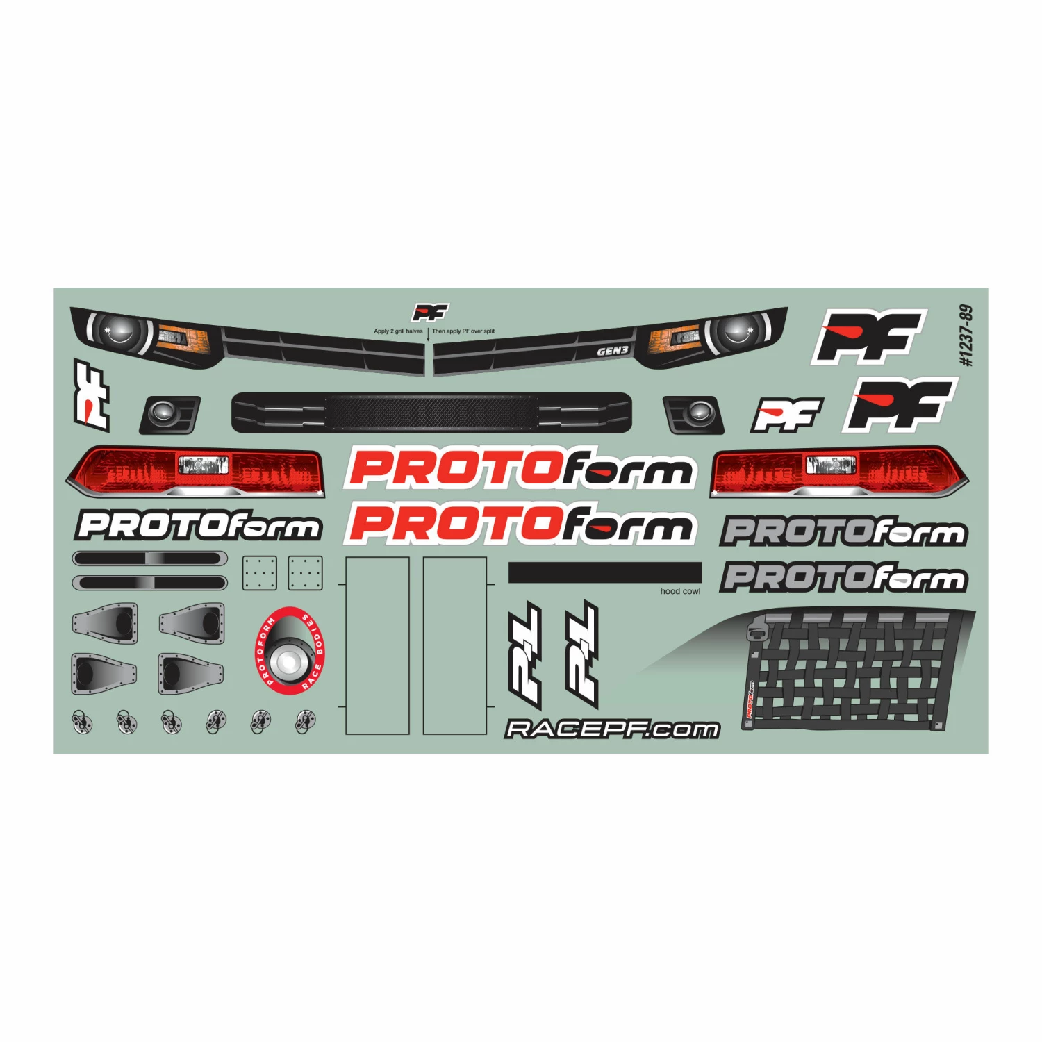 Protoform - Pro-line Racing 1/10 Gen3-C Light Weight Clear Body: Oval 7 Protoform - Pro-line Racing 1/10 Gen3-C Light Weight Clear Body: Oval - Image 7