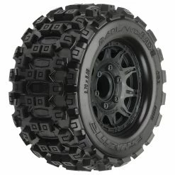 Pro-Line Racing 1/10 Badlands MX28 Fr/Rr 2.8" MT Tires Mounted 12mm Blk Raid (2)