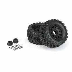 Pro-Line Racing 1/8 Badlands MX38 HP BELTED F/R 3.8" MT Mounted 17mm Blk Raid (2) -RC Cars And Trucks Sales Shop PRO1016610 A2 CAU53WER