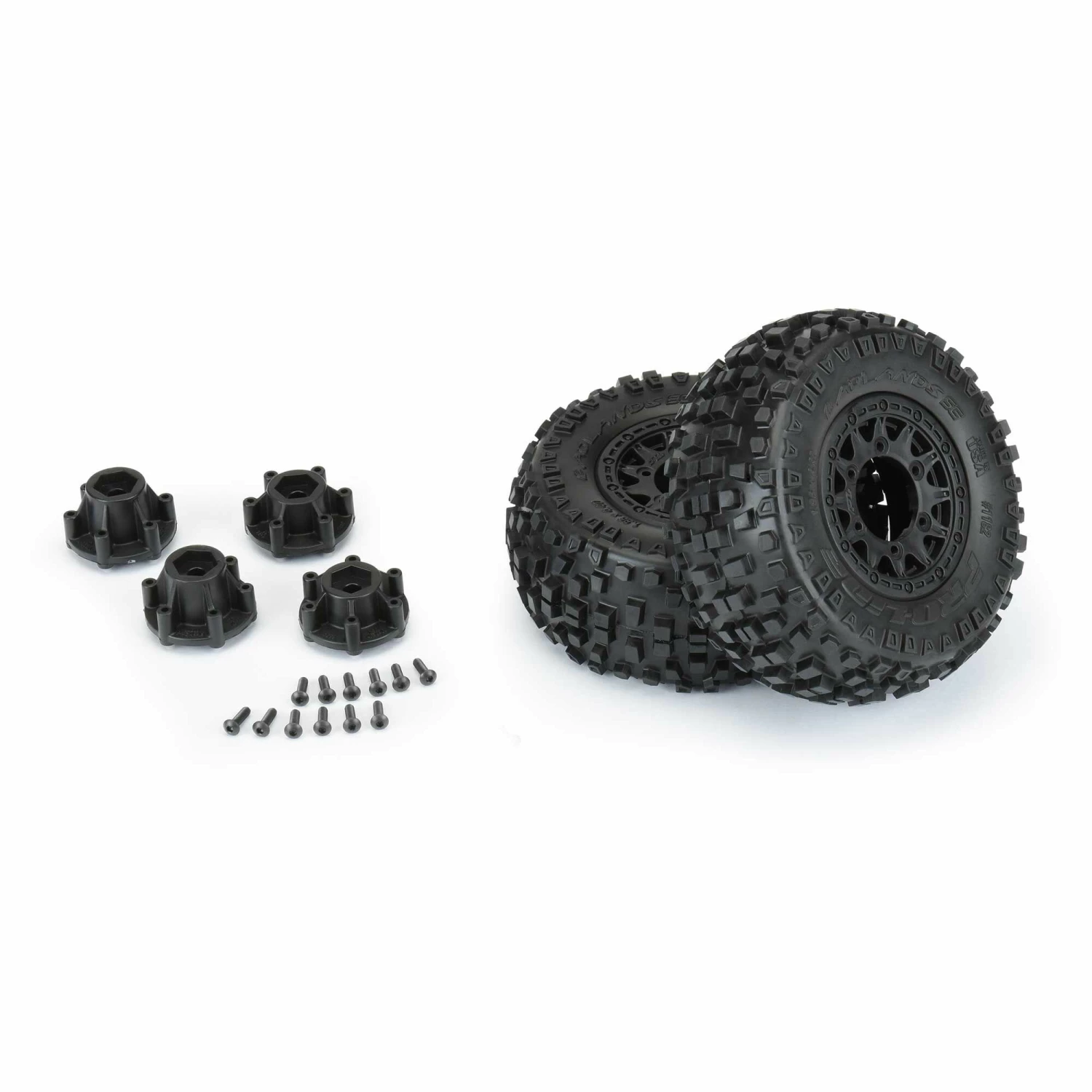 Pro-Line Racing 1/10 Badlands Front/Rear 2.2"/3.0" SC Mounted 12mm Black Raid (2) 4 Pro-Line Racing 1/10 Badlands Front/Rear 2.2"/3.0" SC Mounted 12mm Black Raid (2) - Image 4