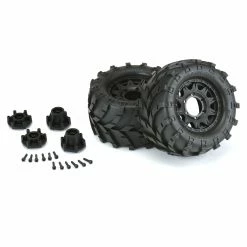 Pro-Line Racing 1/10 Masher Front/Rear 2.8" MT Tires Mounted 12mm Blk Raid (2) -RC Cars And Trucks Sales Shop PRO119210 A2 EY5HS6MW