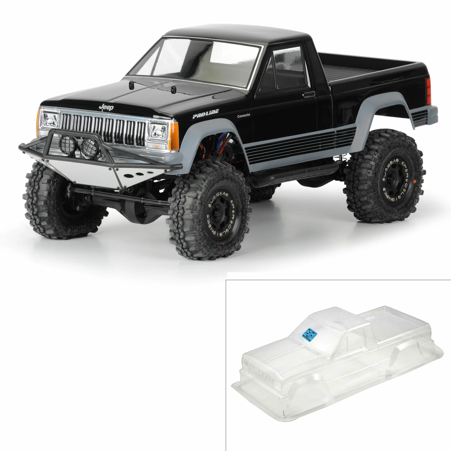 Pro-Line Racing 1/10 Jeep Comanche Full Bed Clear Body 12.3" (313mm) WB Crwlrs 1 Pro-Line Racing 1/10 Jeep Comanche Full Bed Clear Body 12.3" (313mm) WB Crwlrs
