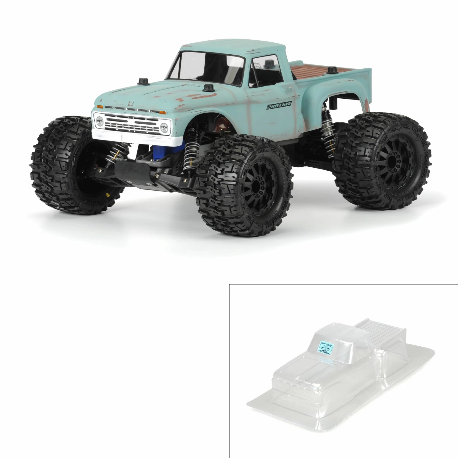 Pro-Line Racing 1/10 1966 Ford F-100 Clear Body: Stampede 1 Pro-Line Racing 1/10 1966 Ford F-100 Clear Body: Stampede