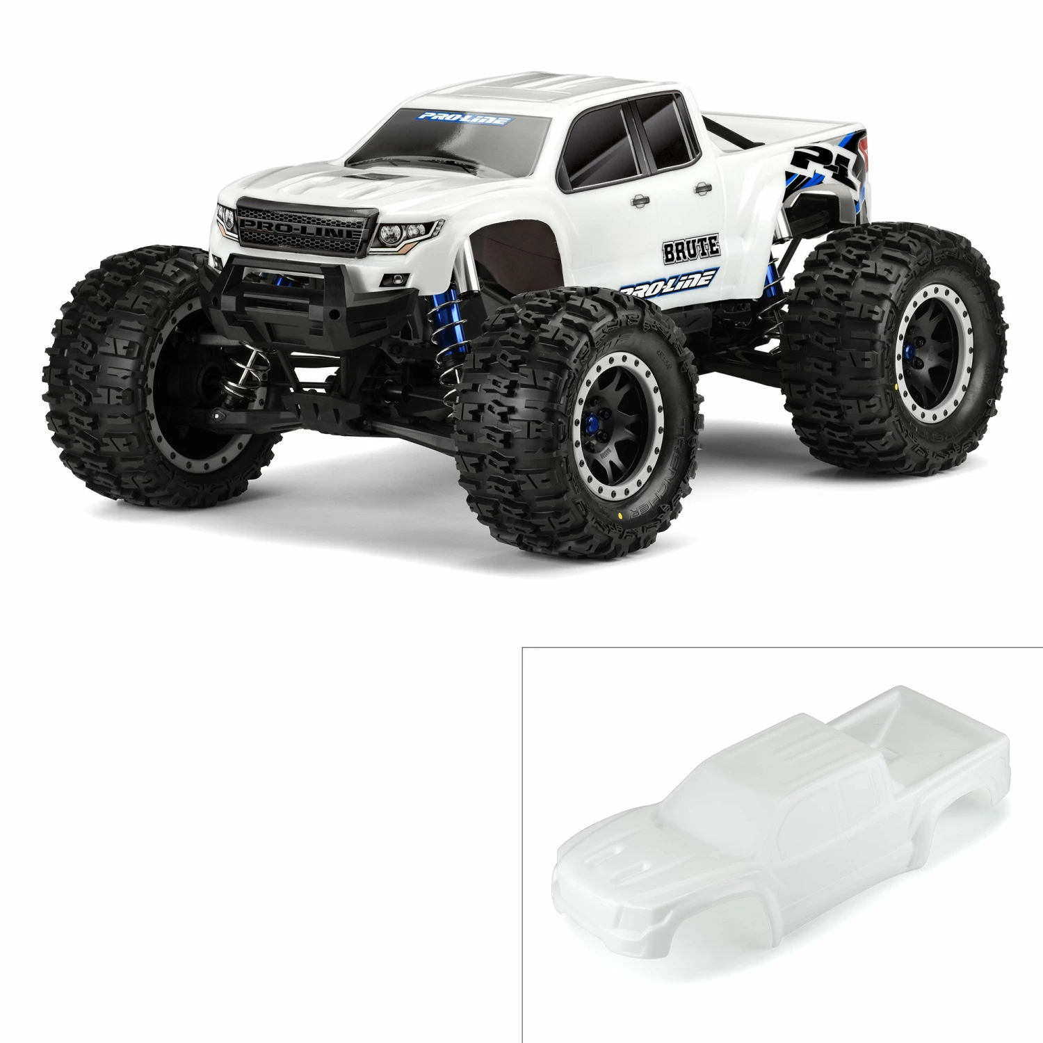 Pro-Line Racing 1/5 Pre-Cut Brute Bash Armor White Body: X-MAXX 1 Pro-Line Racing 1/5 Pre-Cut Brute Bash Armor White Body: X-MAXX