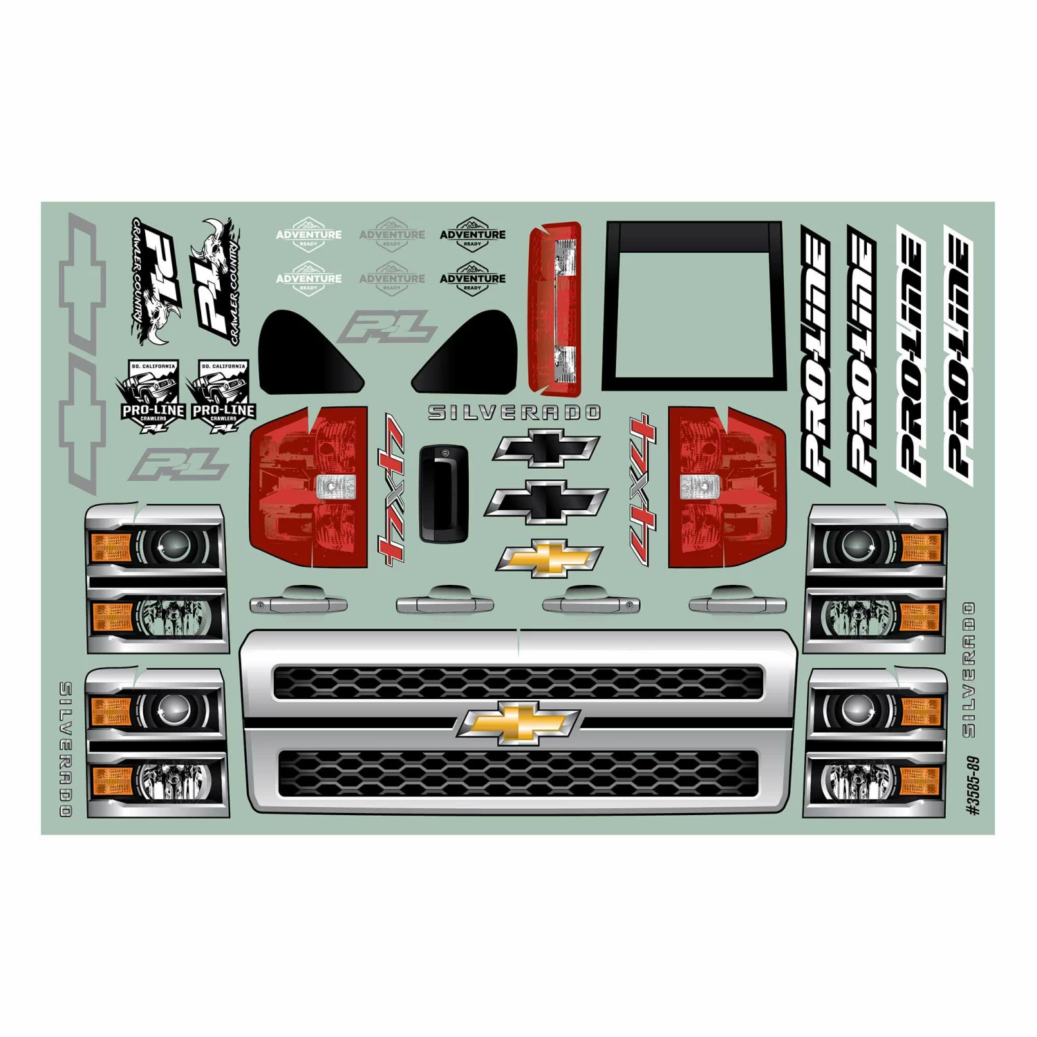 Pro-Line Racing 1/10 2015 Chevrolet Silverado Clear Body 13.9" WB 11 Pro-Line Racing 1/10 2015 Chevrolet Silverado Clear Body 13.9" WB - Image 11