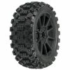 Pro-Line Racing 1/8 Badlands MX M2 Fr/Rr Buggy Tires Mounted 17mm Black Mach 10 (2)