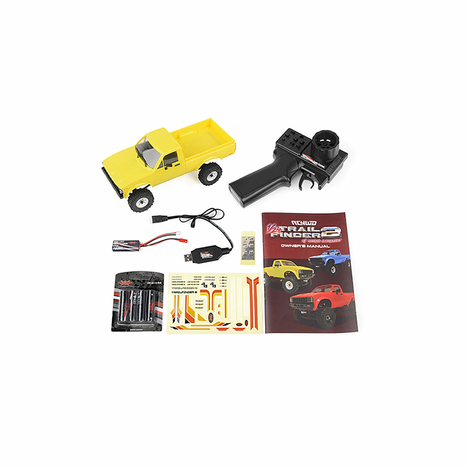 RC4WD 1/24 Trail Finder 2 4WD with Mojave II Hard Body RTR, Yellow 6 RC4WD 1/24 Trail Finder 2 4WD with Mojave II Hard Body RTR, Yellow - Image 6