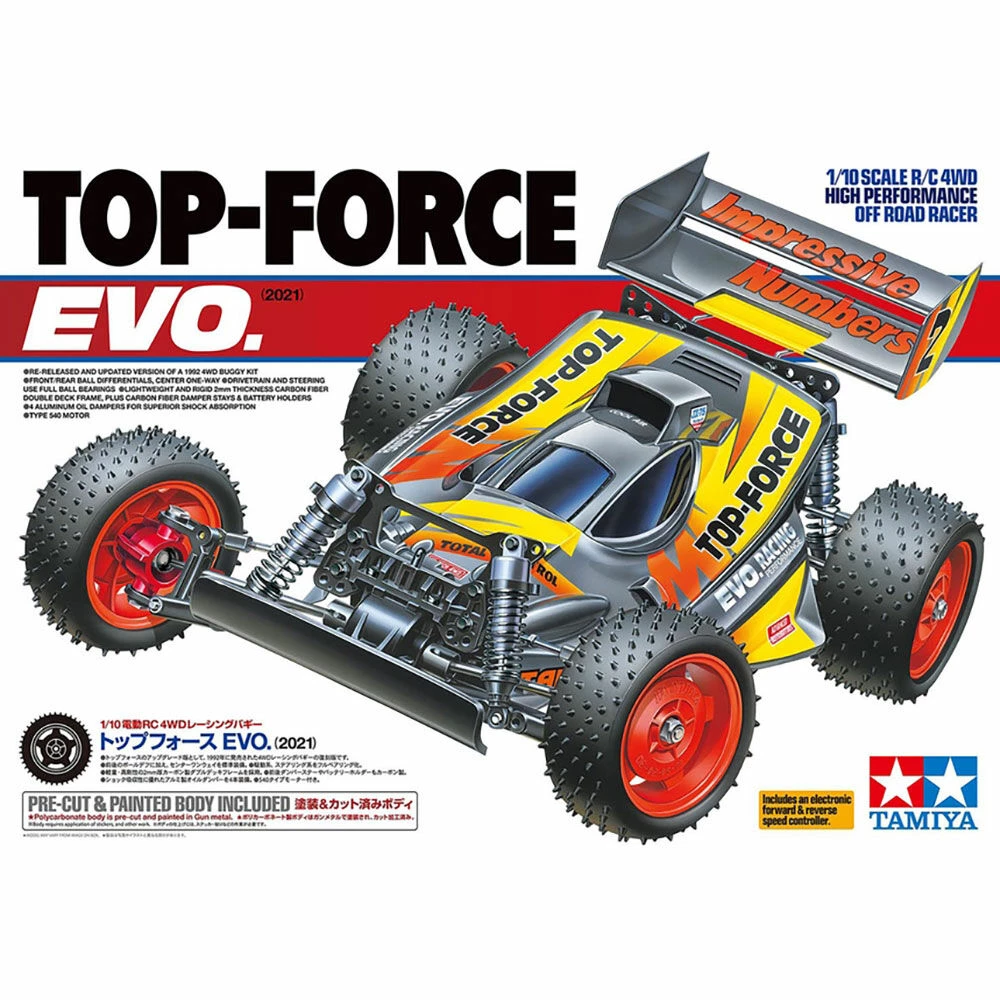 Tamiya 1/10 R/C Top-Force Evo. 4WD Brushed Buggy Kit (2021) 4 Tamiya 1/10 R/C Top-Force Evo. 4WD Brushed Buggy Kit (2021) - Image 4