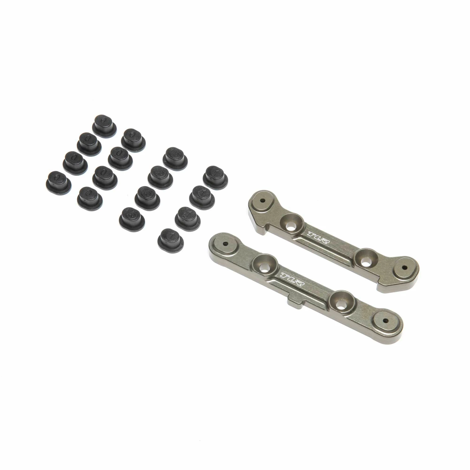Team Losi Racing Adjustable Rear Hinge Pin Brace with Inserts: 8XT 1 Team Losi Racing Adjustable Rear Hinge Pin Brace with Inserts: 8XT