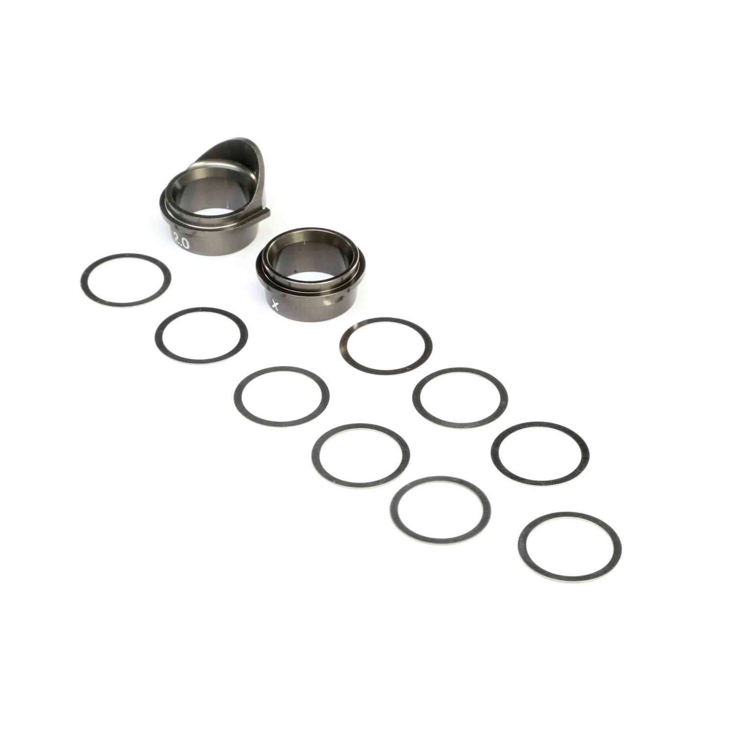 Team Losi Racing Rear Gearbox Bearing Inserts Aluminum: 8X, 8XE 1 Team Losi Racing Rear Gearbox Bearing Inserts Aluminum: 8X, 8XE