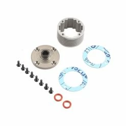 Team Losi Racing Diff Housing Set Aluminum (1): 5B, 5T, MINI WRC
