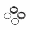 Team Losi Racing Shock Adjuster Nut with O-ring, Aluminum Black (2): 5B, 5T, MINI WRC