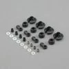 Team Losi Racing Shock Plastics and Balls (4): 5B, 5T, MINI WRC