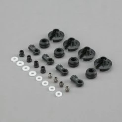 Team Losi Racing Shock Plastics and Balls (4): 5B, 5T, MINI WRC