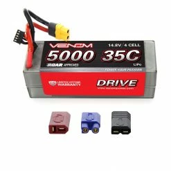 Venom DRIVE 14.8V 5000mAh 35C 4S Hardcase LiPo Battery: UNI 2.0 Plug