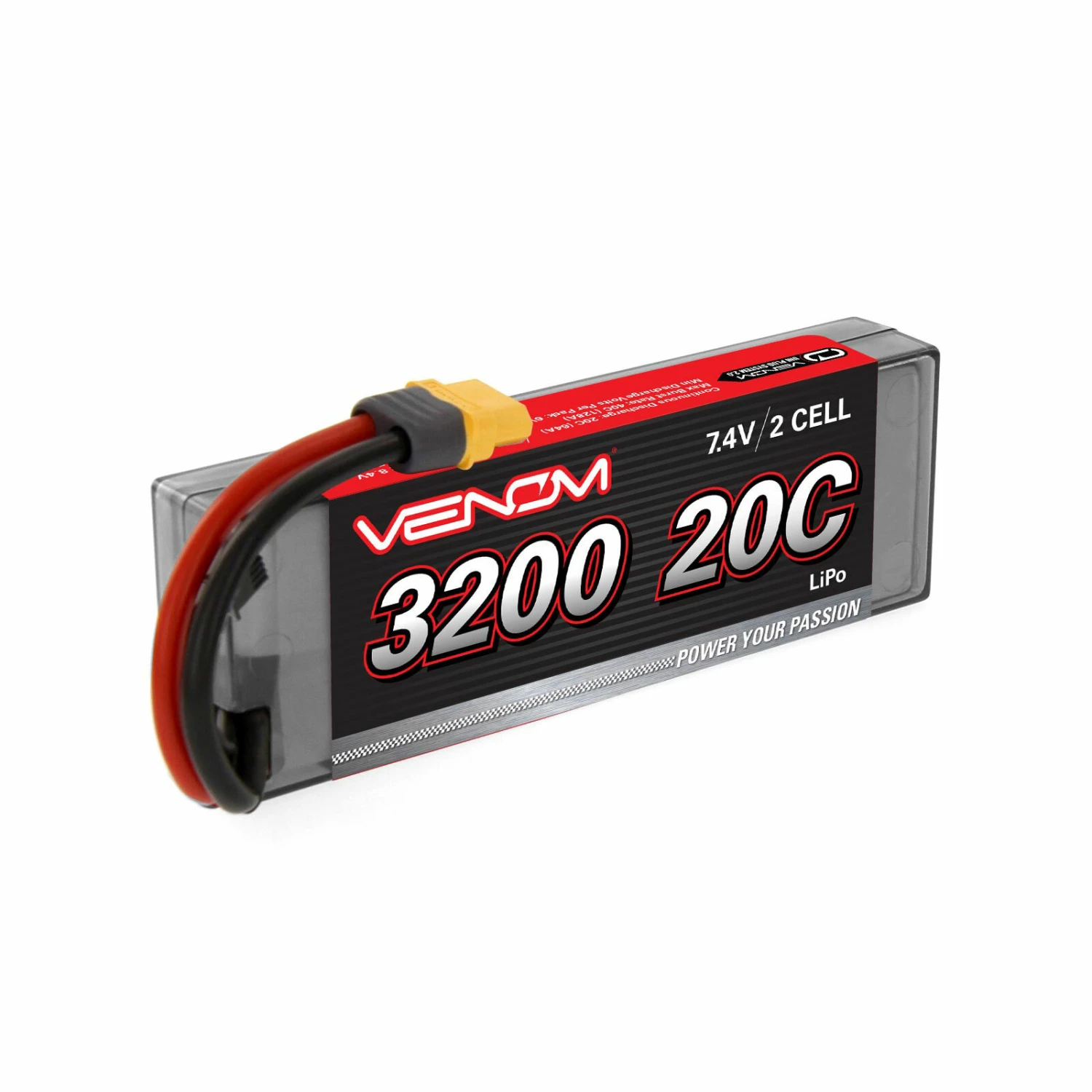 Venom 7.4V 3200mAh 2S 20C DRIVE LiPo Battery: UNI 2.0 Plug 3 Venom 7.4V 3200mAh 2S 20C DRIVE LiPo Battery: UNI 2.0 Plug - Image 3