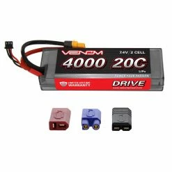 Venom 7.4V 4000mAh 2S 20C DRIVE LiPo Battery: UNI 2.0 Plug