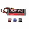 Venom 7.4V 4100mAh 2S 25C DRIVE Hardcase LiPo Battery: UNI 2.0 Plug