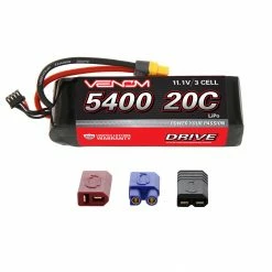 Venom 11.1V 5400mAh 3S 20C DRIVE LiPo Battery: UNI 2.0 Plug